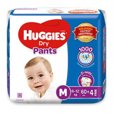 Huggies Dry Medium Pant Diaper 6-12Kg - 64 Pcs (Malaysia)